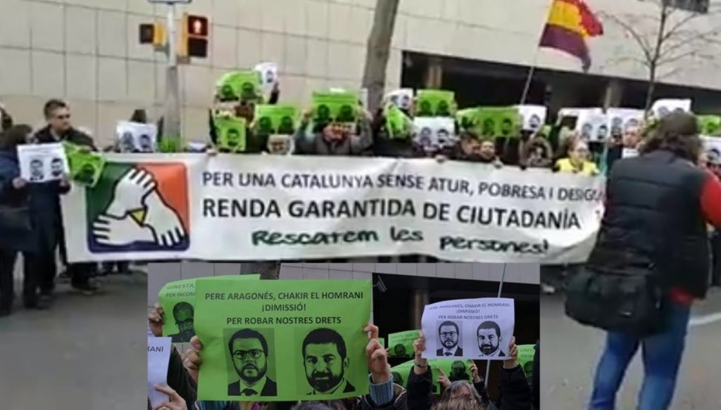 Protesta contra la denegació de prestacions de la RGC per part del Go