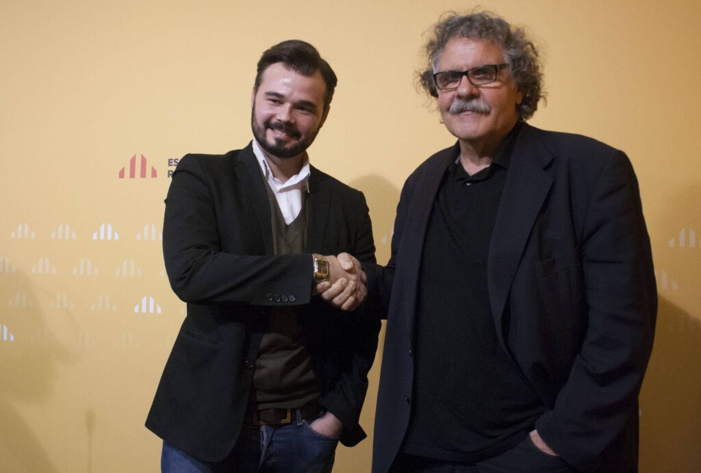 Els diputats d'ERC, Rufián i Tardà