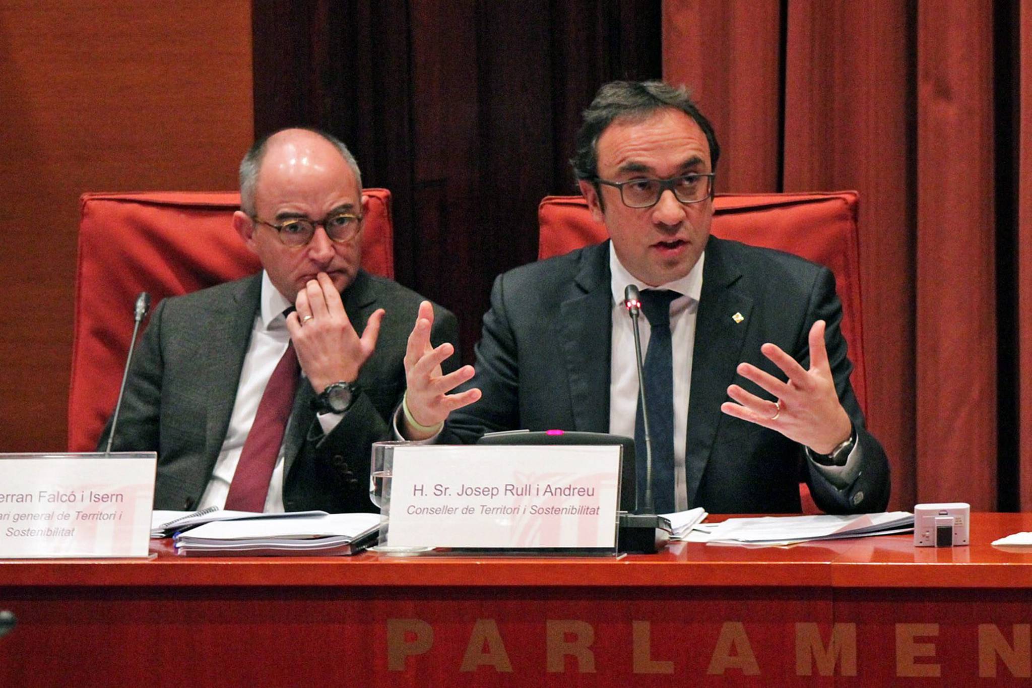 Josep Rull, al Paralament