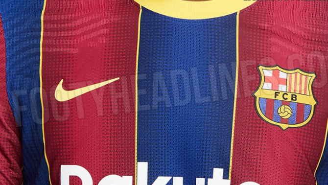 Samarreta del Barça, amb el logotip de Nike
