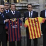 Rosell presenta nova samarreta a Mas