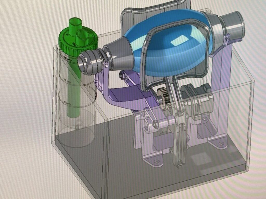 Respirador de campaña fabricado en 3D diseñado por Leitat