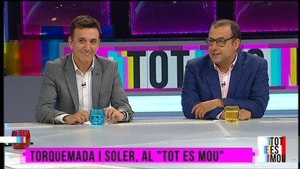 Bernat Soler, exjefe de Deportes de TV3, y Ricard Torquemada, periodis