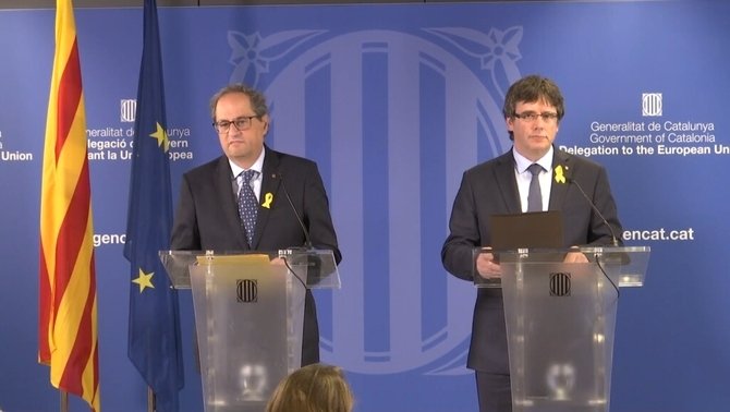 Quim Torra i Carles Puigdemont