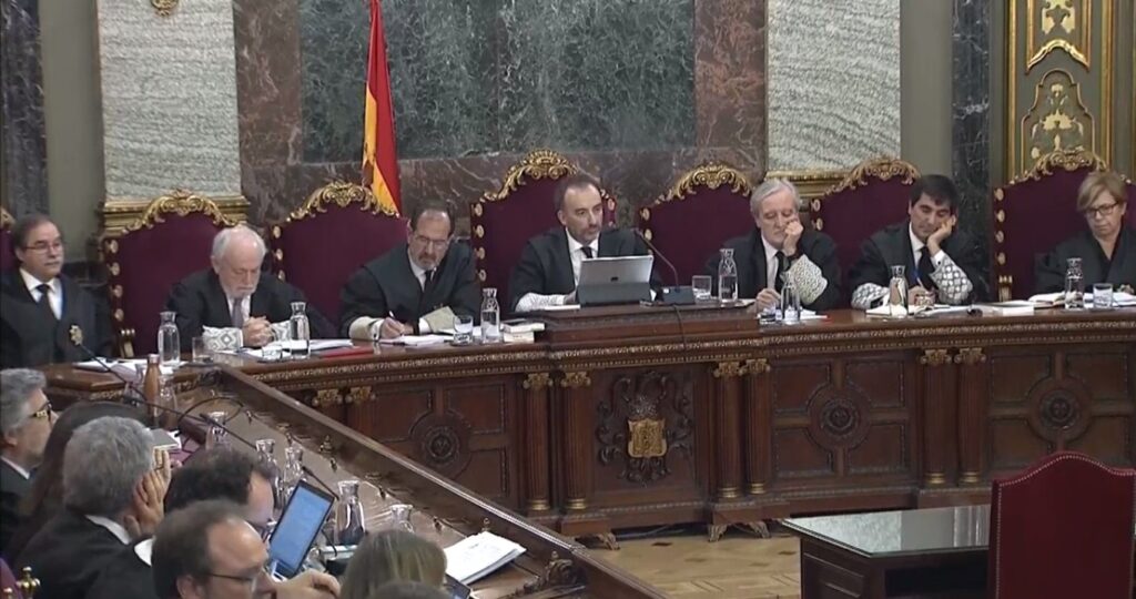 Manuel Marchena, durant la declaració de la funcionaria judicial