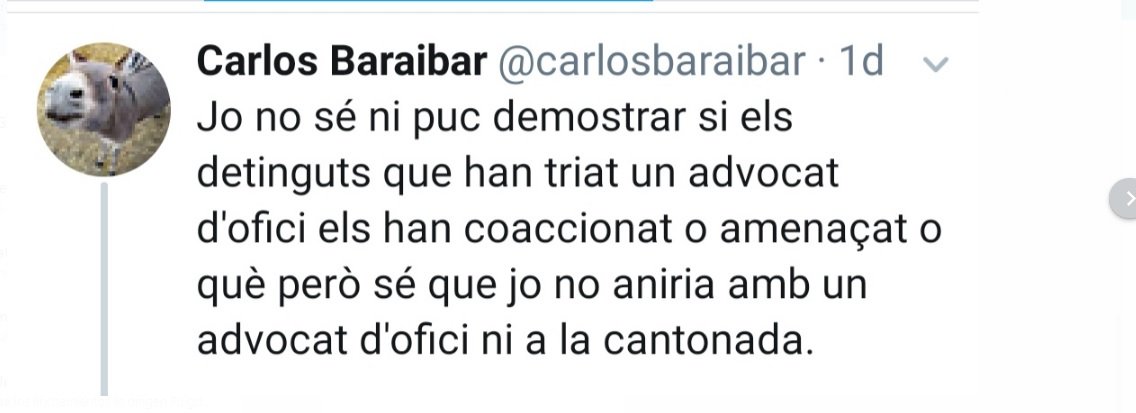 Tuit que Carlos Barraibar ha esborrat