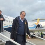 El expresidente catalán Quim Torra, en un viaje con Josep Sort