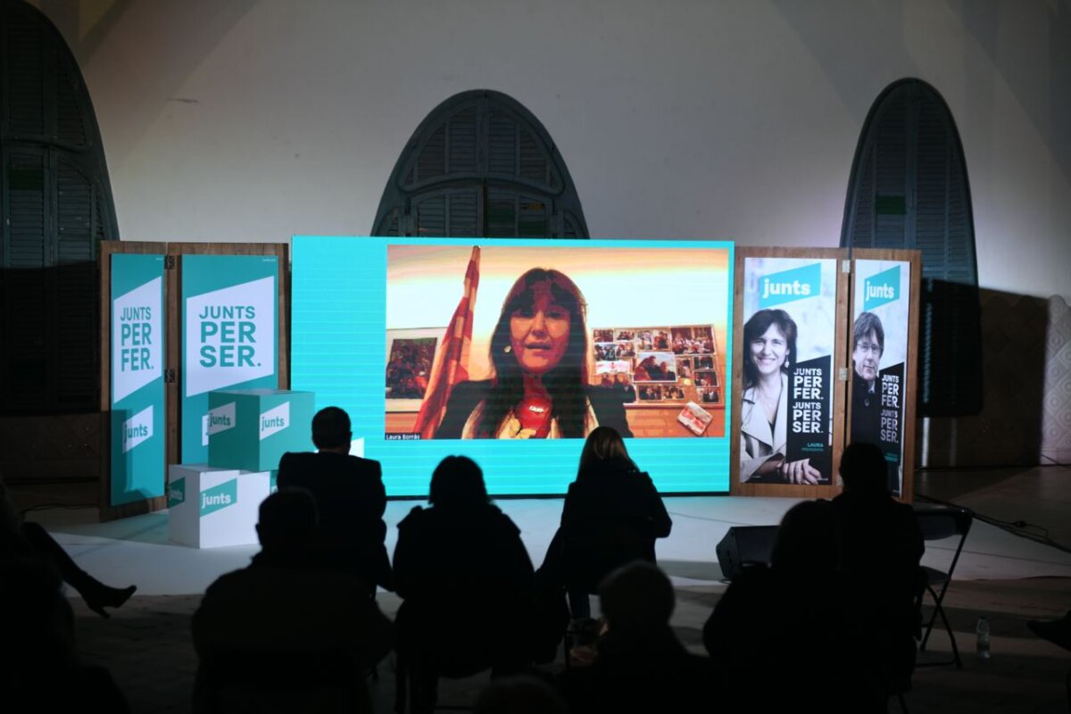 Acto de campaña de Laura Borràs