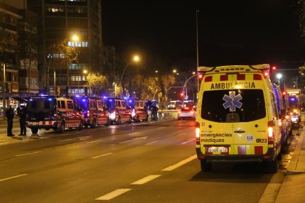 Dispositivo policial contra el corte de la Meridiana, esta semana