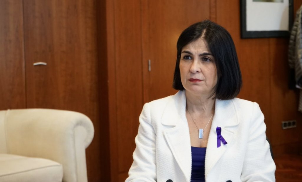 La ministra de Sanidad, Carolina Darias