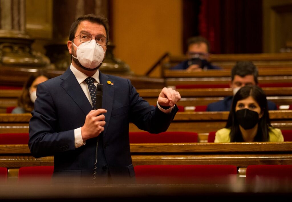 El vicepresident català amb funcions de president, Pere Aragonès