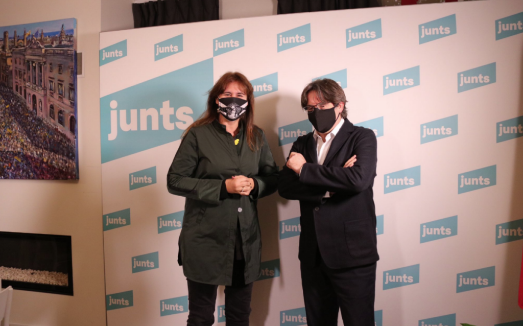 Laura Borràs i Carles Puigdemont