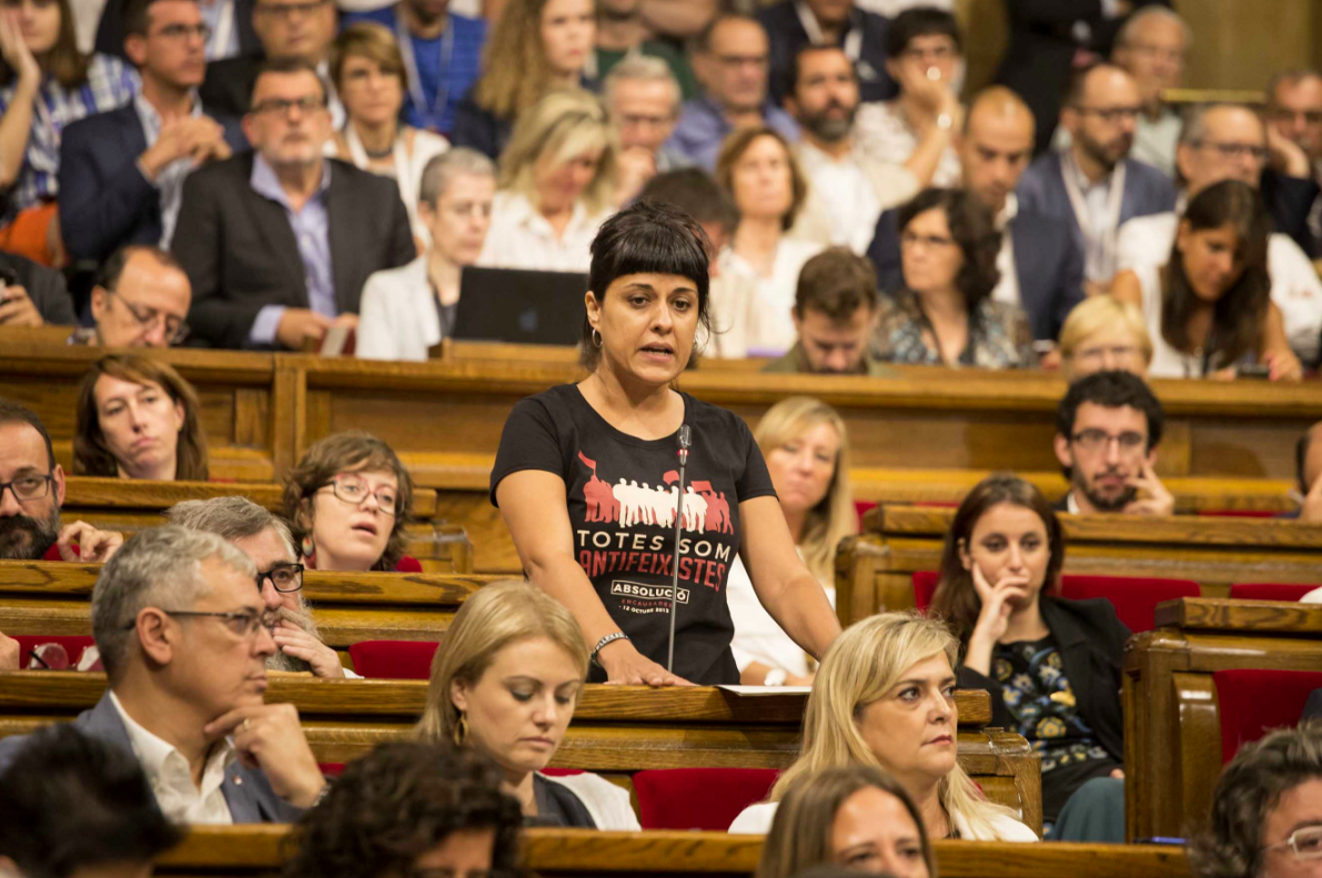 Intervención de la diputada a la CUP Anna Gabriel en 2017