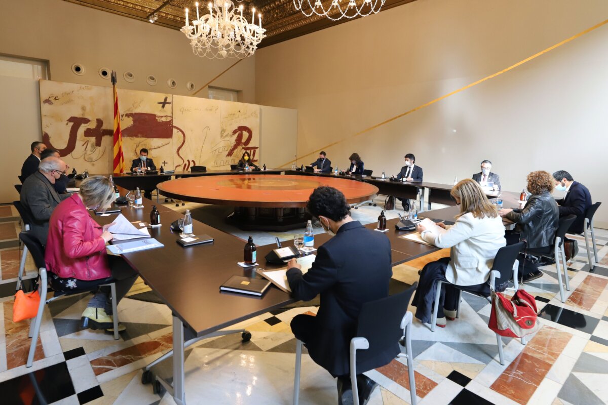 Reunión del gobierno de la Generalitat