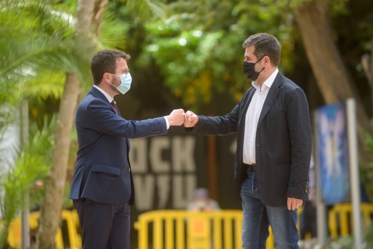 Pere Aragonès i Jordi Sànchez