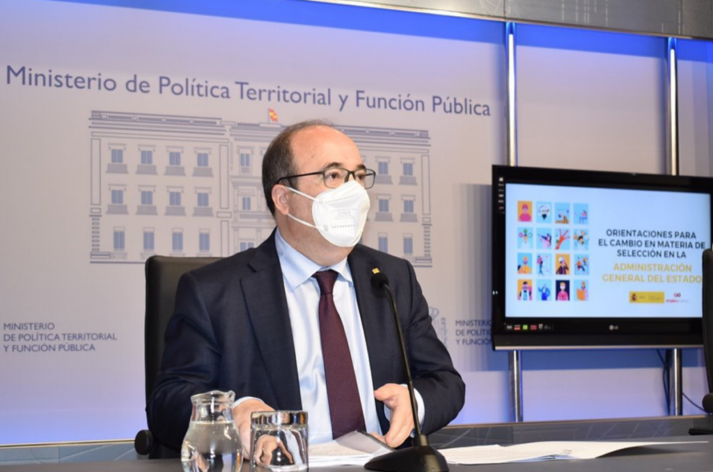 El ministro de Política Territorial, Miquel Iceta