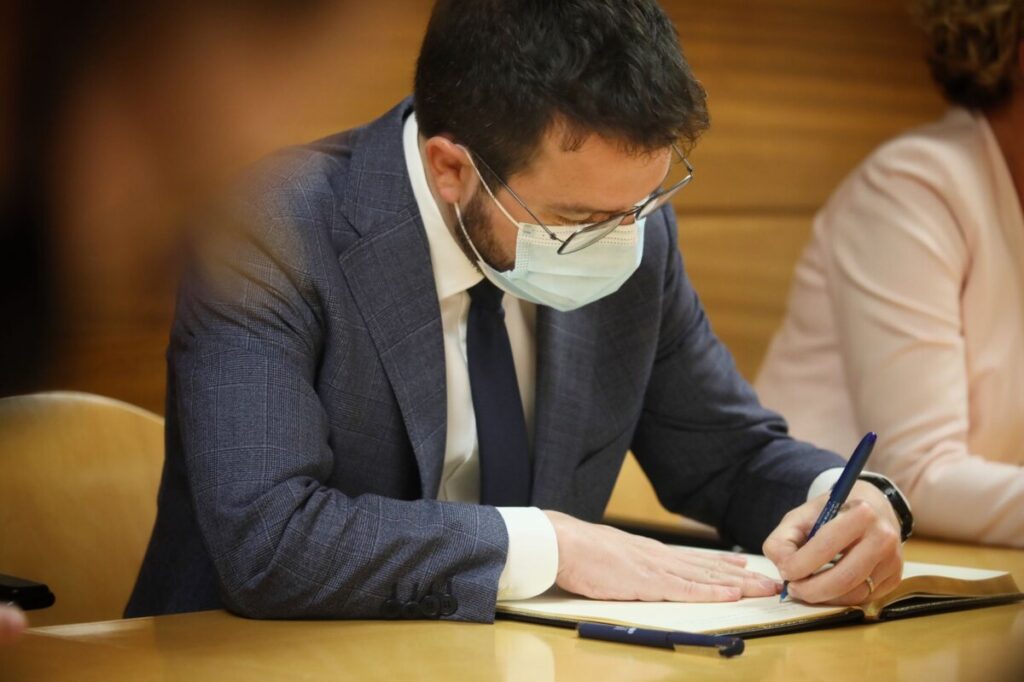 El president de la Generalitat, Pere Aragonès