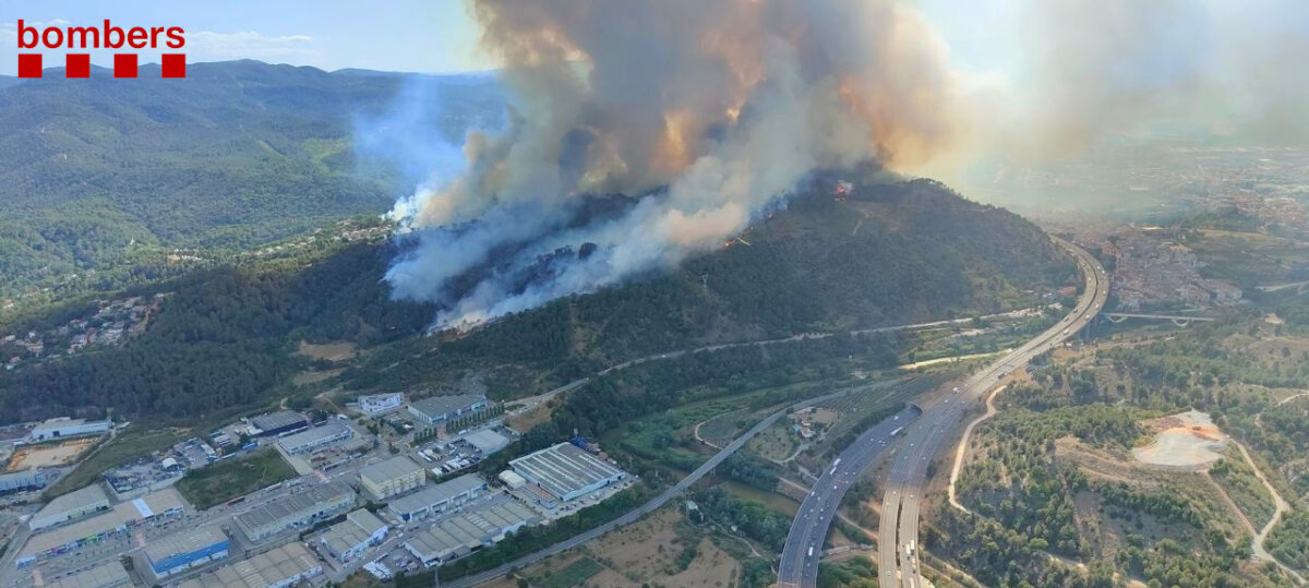 L'incendi de Castellví de Rosanes i Martorell