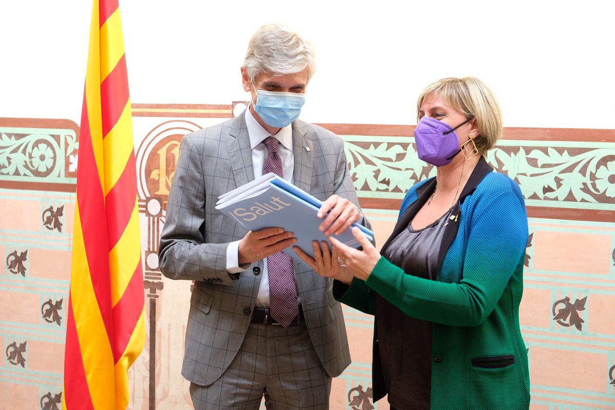 Traspaso de la cartera de Salud de Alba Vergés a Josep Maria Argimon