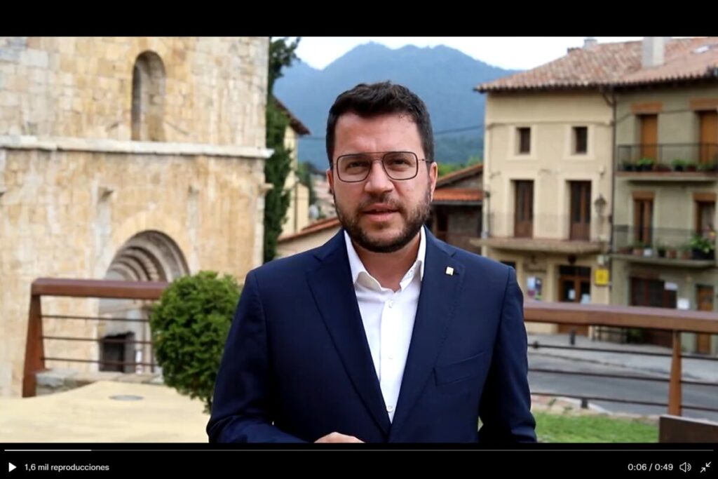 El president de la Generalitat, Pere Aragonès