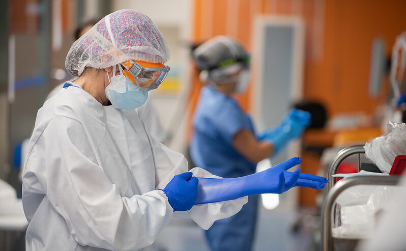 Enfermera del Hospital Clínic de Barcelona