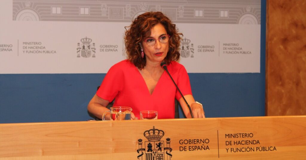 La ministra d'Hisenda i Funció Pública, María Jesús Montero