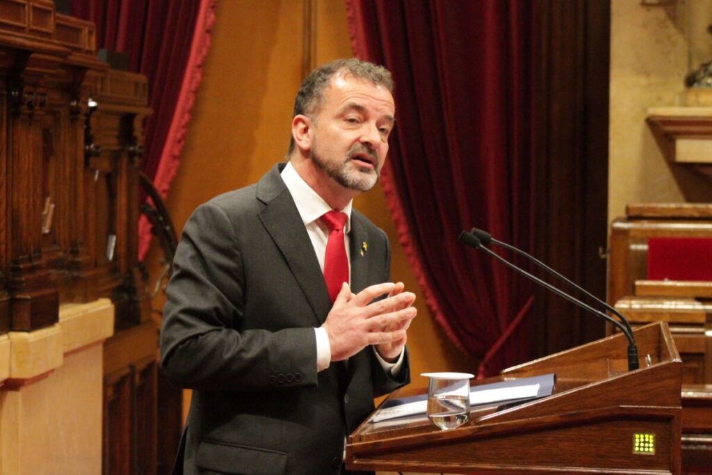 Alfred Bosch, en el Parlamento catalán