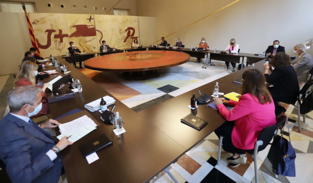 Reunión del gobierno de la Generalitat