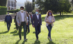 Aragonès, Puigneró i Vilagrà, a la jornada de convivència del govern, a la Vall d'en Bas