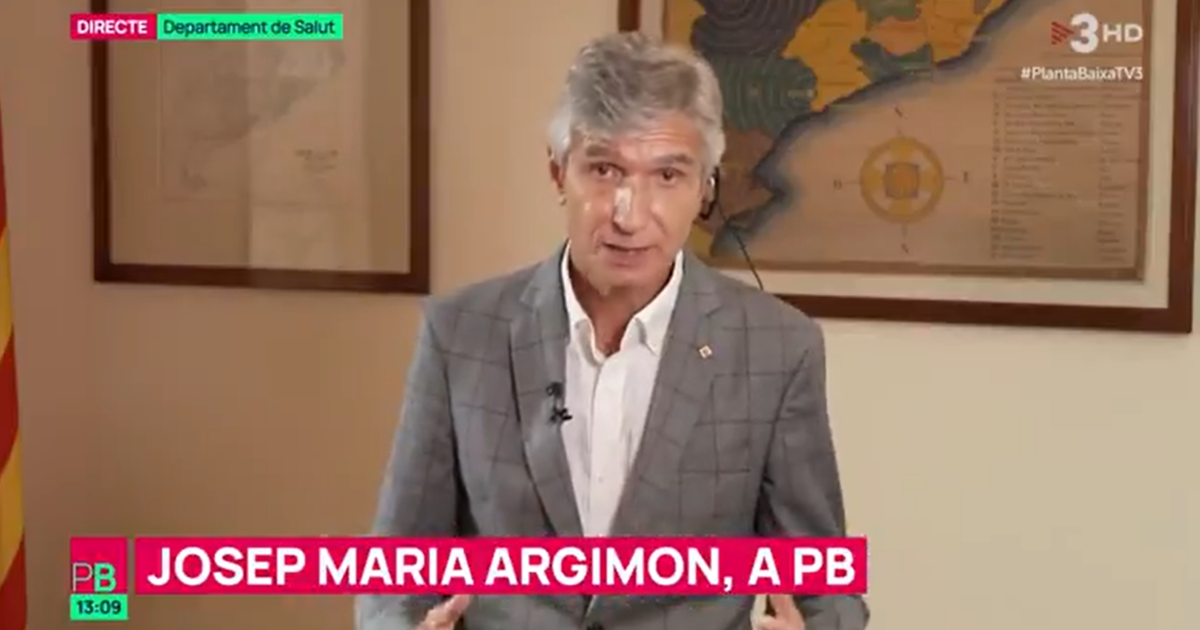 El conseller de Salut, Josep Maria Argimon, en una entrevista a 'Planta Baixa'