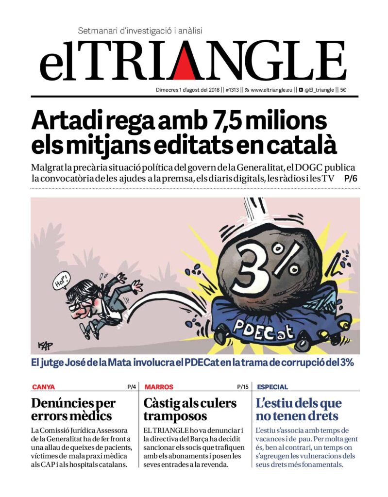 Artadi rega amb 7,5 milions els mitjans editats en català