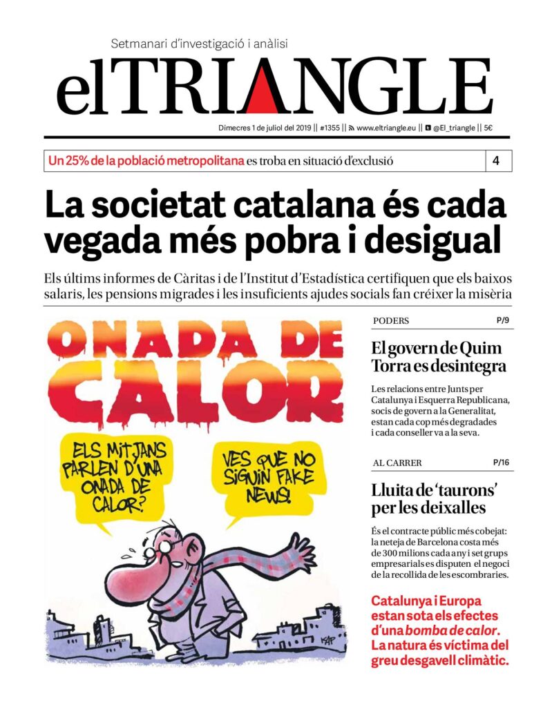 La societat catalana és cada vegada més pobra i desigual