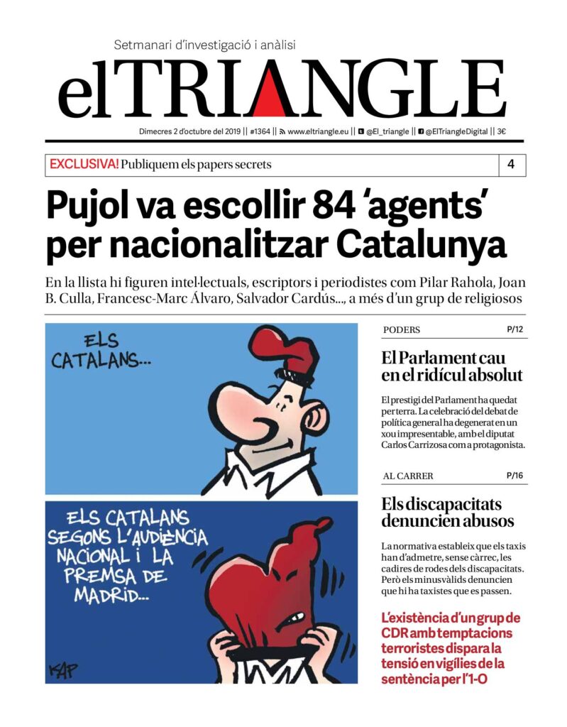 Pujol va escollir 84 ‘agents’ per nacionalitzar Catalunya