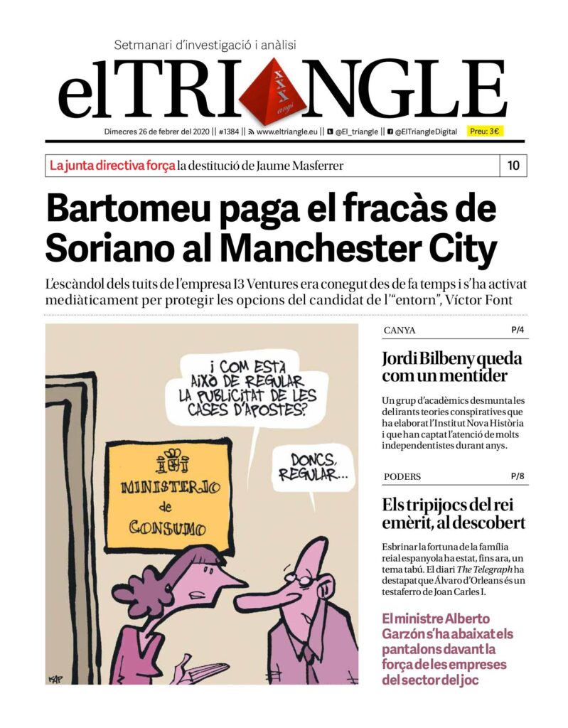 Bartomeu paga el fracàs de Soriano al Manchester City