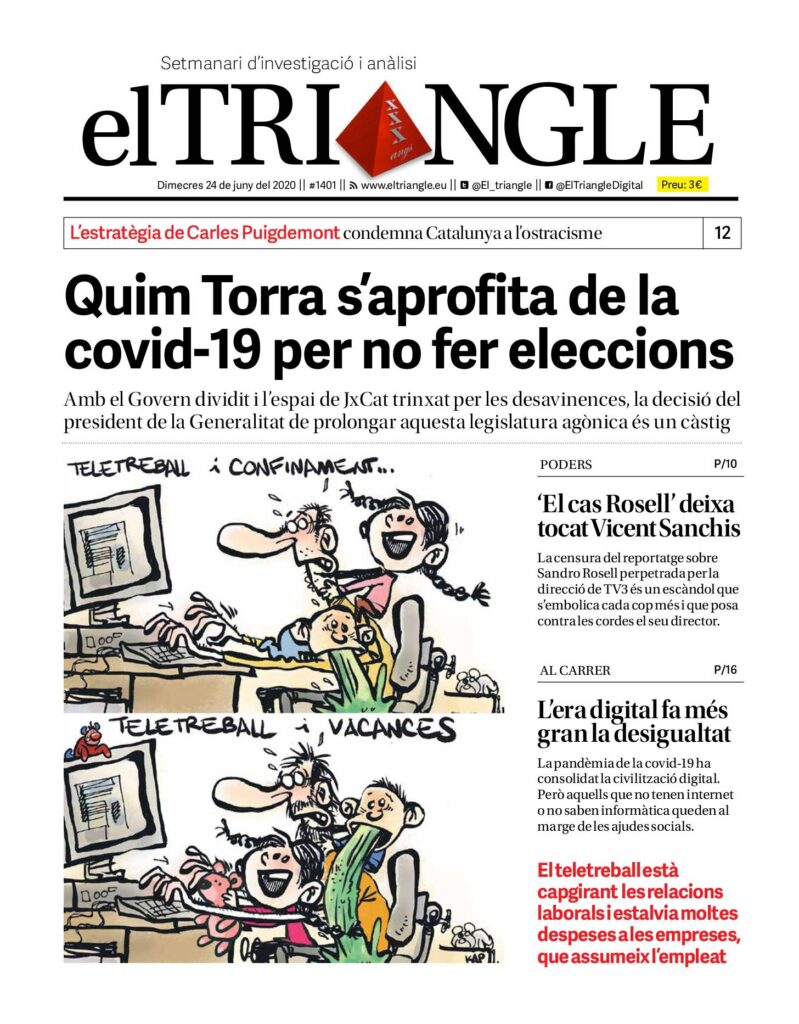 Quim Torra s’aprofita de la covid-19 per no fer eleccions