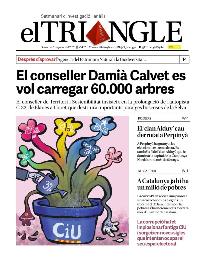 El conseller Damià Calvet es vol carregar 60.000 arbres