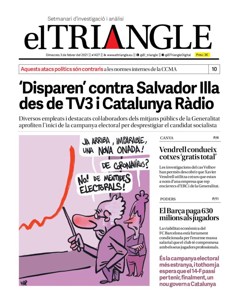 ‘Disparen’ contra Salvador Illa des de TV3 i Catalunya Ràdio
