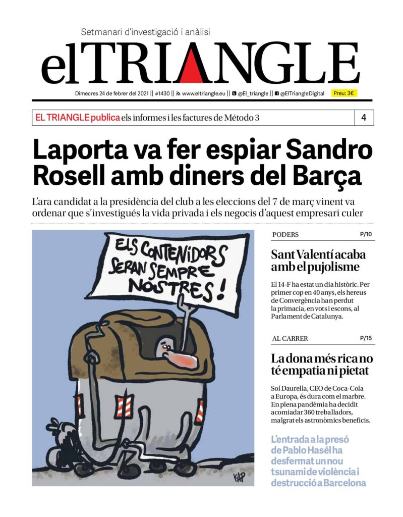 Laporta va fer espiar Sandro Rosell amb diners del Barça