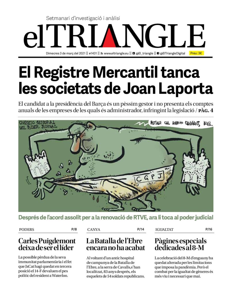 El Registre Mercantil tanca les societats de Joan Laporta