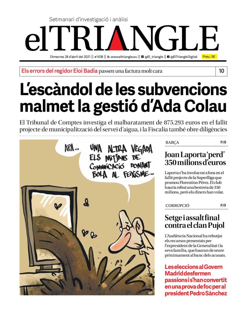 L’escàndol de les subvencions malmet la gestió d’Ada Colau