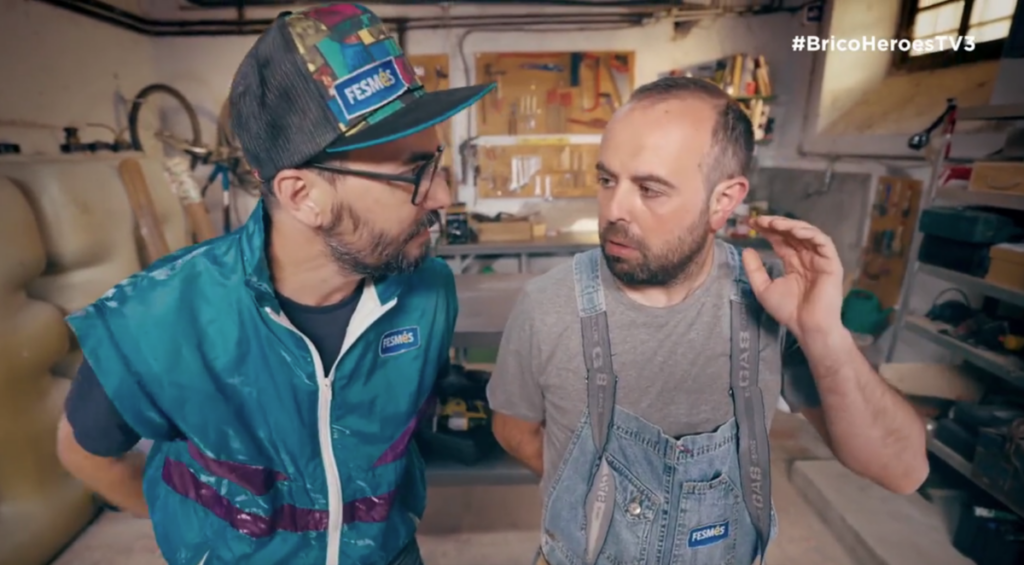 Jair Domínguez i Peyu al programa 'Bricoheroes'