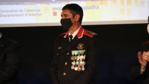El major Josep Lluís Trapero, en l'acte del Dia de les Esquadres