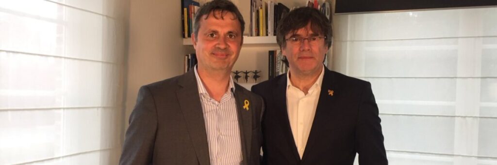 Hèctor López Bofill y Carles Puigdemont