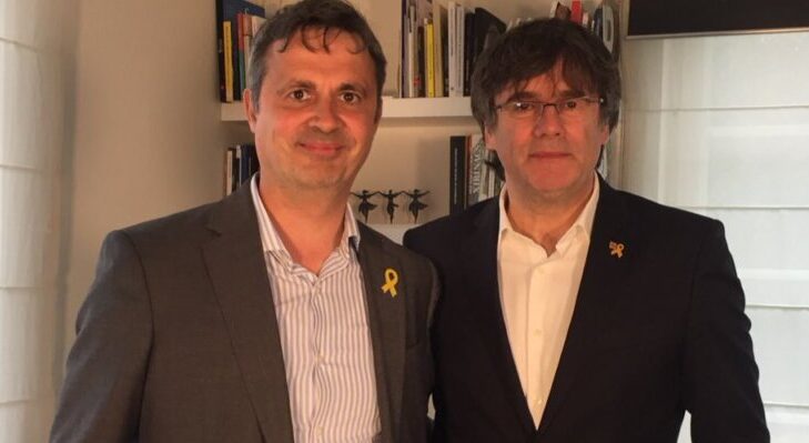 Hèctor López Bofill y Carles Puigdemont