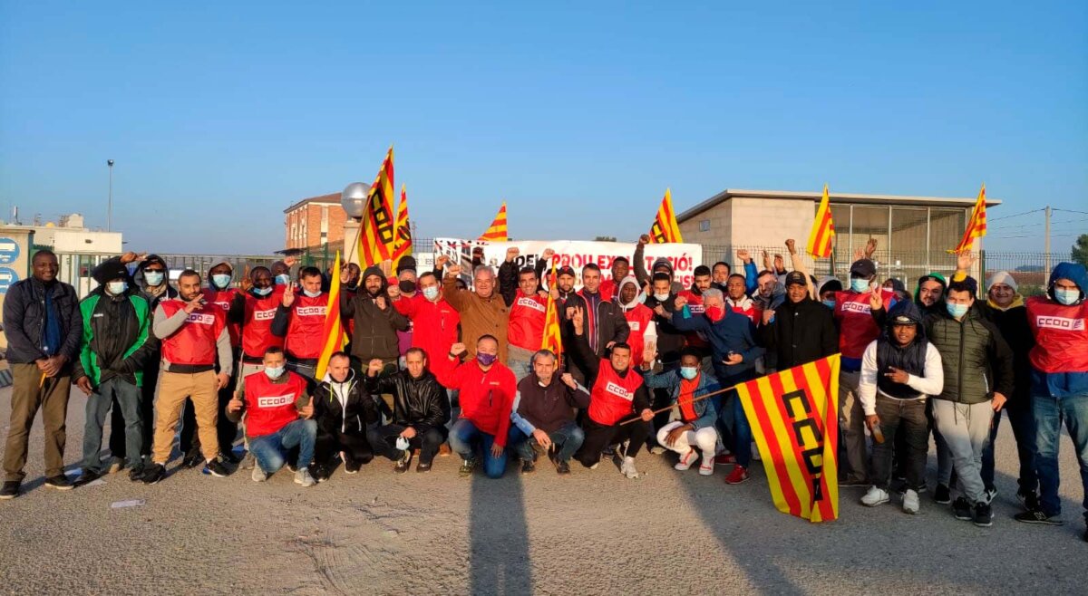 Els treballadors d'Avidel van fer vaga els dies 28 i 29 d'octubre