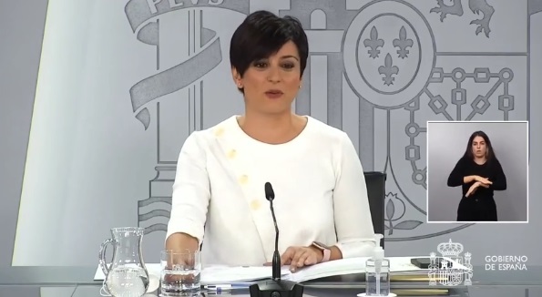 La ministra i portaveu, Isabel Rodríguez