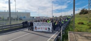 Manifestación de trabajadores de Nissan