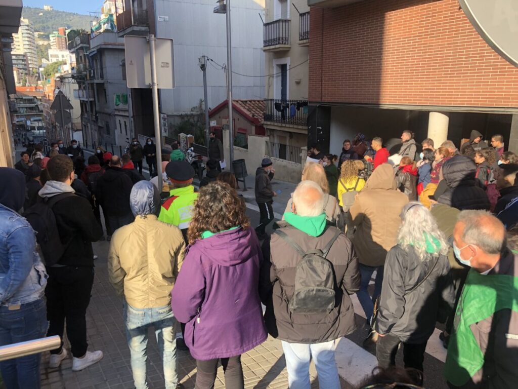 Mobilització de la PAH contra un desnonament