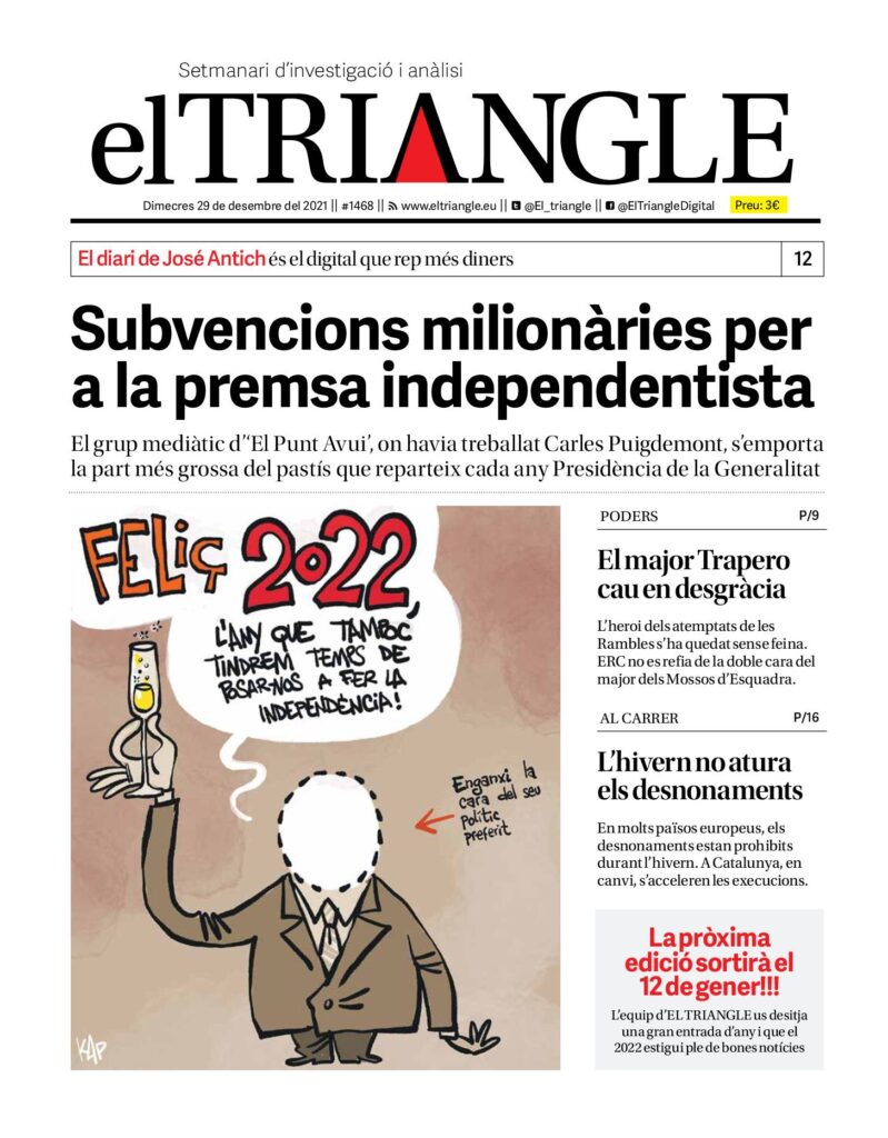 Subvencions milionàries per a la premsa independentista