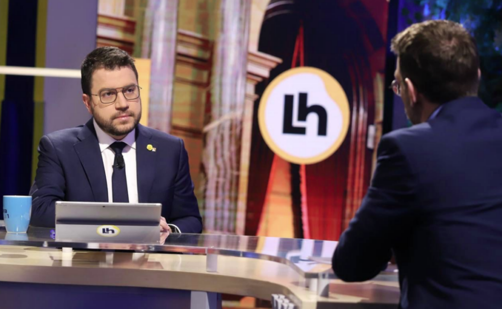 Pere Aragonès, en TVE